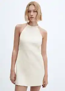 Vestido Goji Crudo Talla XS Mujer Mango