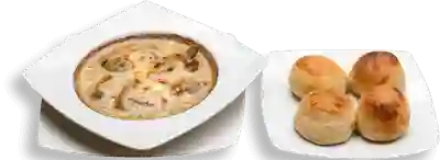 Champiñones Queso Azul