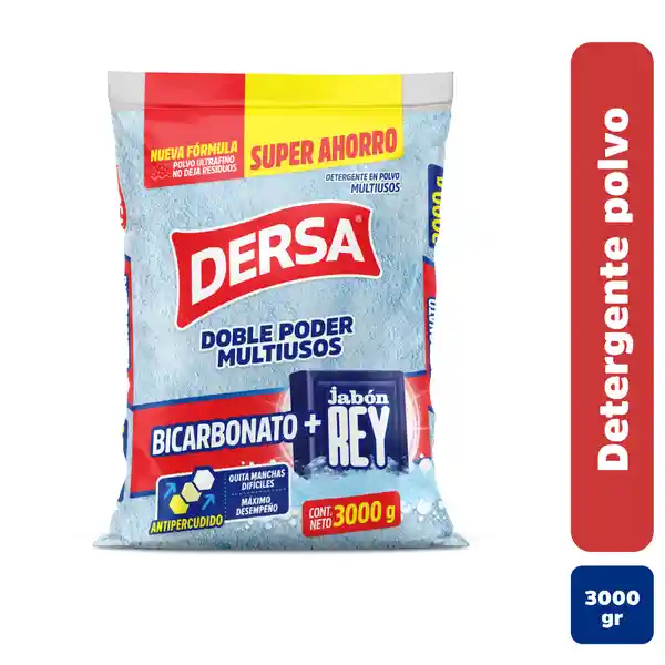 Detergente en Polvo Bicarbonato + Jabón Rey