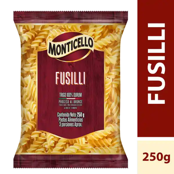 Monticello Pastas Fusilli 250 g