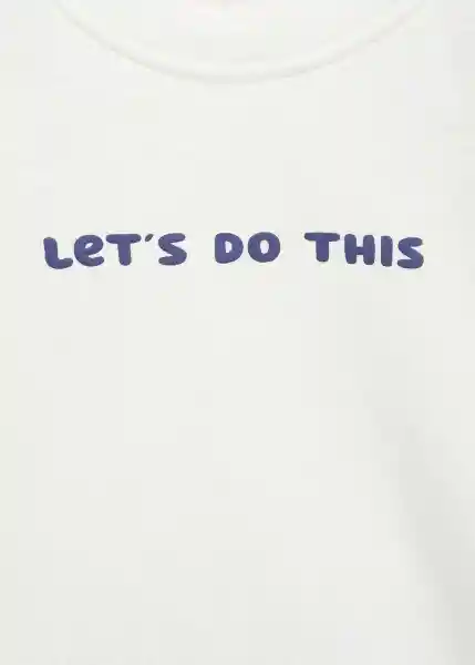 Camiseta Bluthis Offwhite Talla 71 Niños Mango