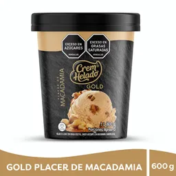 Cream Helado Vaso Gold Placer Macadamia Por 1 L (600 g)