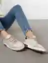 Zapatos Mujer Crudo Creme Claro Talla 8 Naf Naf