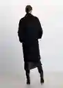 Abrigo Picarol Negro Talla S Mujer Mango