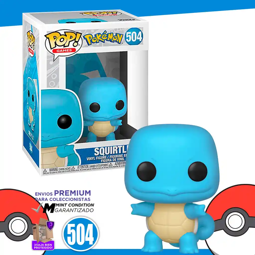 Pop Funko Figura Pokemon Squirtle