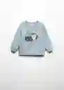 Sudadera Police Celeste Talla 66 Niños Mango