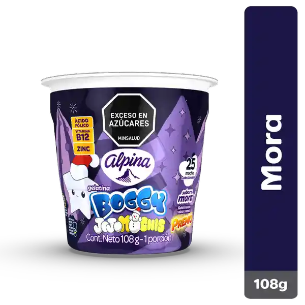 Gelatina Boggy Premio Sabor a Mora