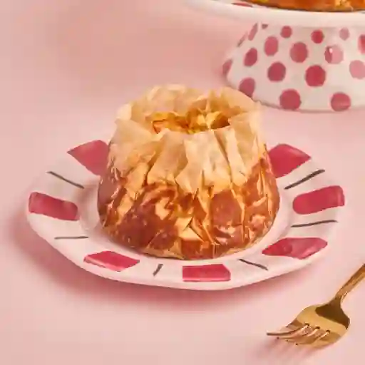 Torta de queso vasca mini