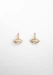 Pendientes Beso Oro Talla 99 Mujer Mango