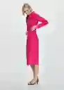 Vestido Carola Fucsia Talla M Mujer Mango