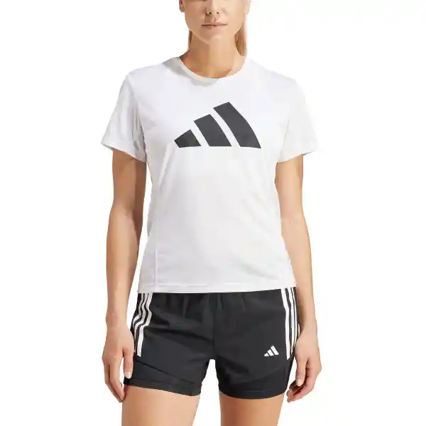 Adidas Camiseta Run it Tee Blanco Para Mujer Talla XS