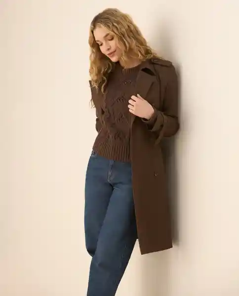 Cardigan Tejido Café Mocca Medio Talla L 463G200 Esprit
