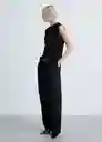 Blusa Area Negro Talla L Mujer Mango
