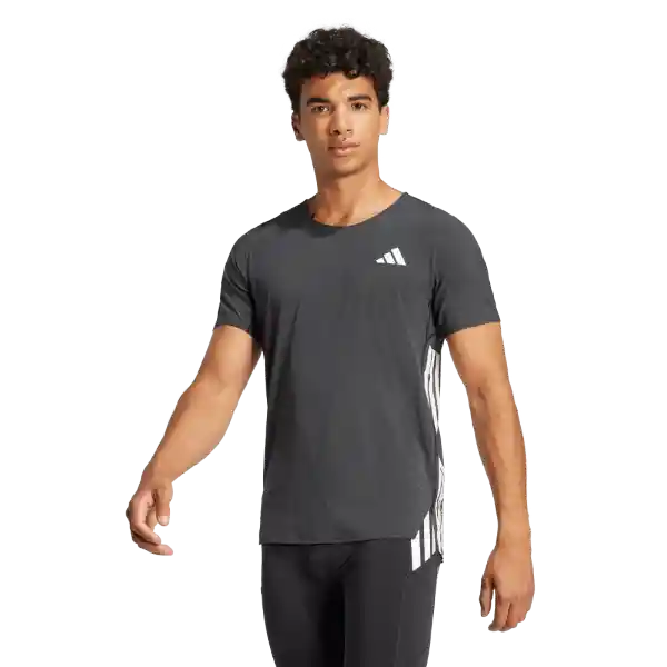 Adidas Camiseta Manga Corta Adizero M Correr Negro Talla XL