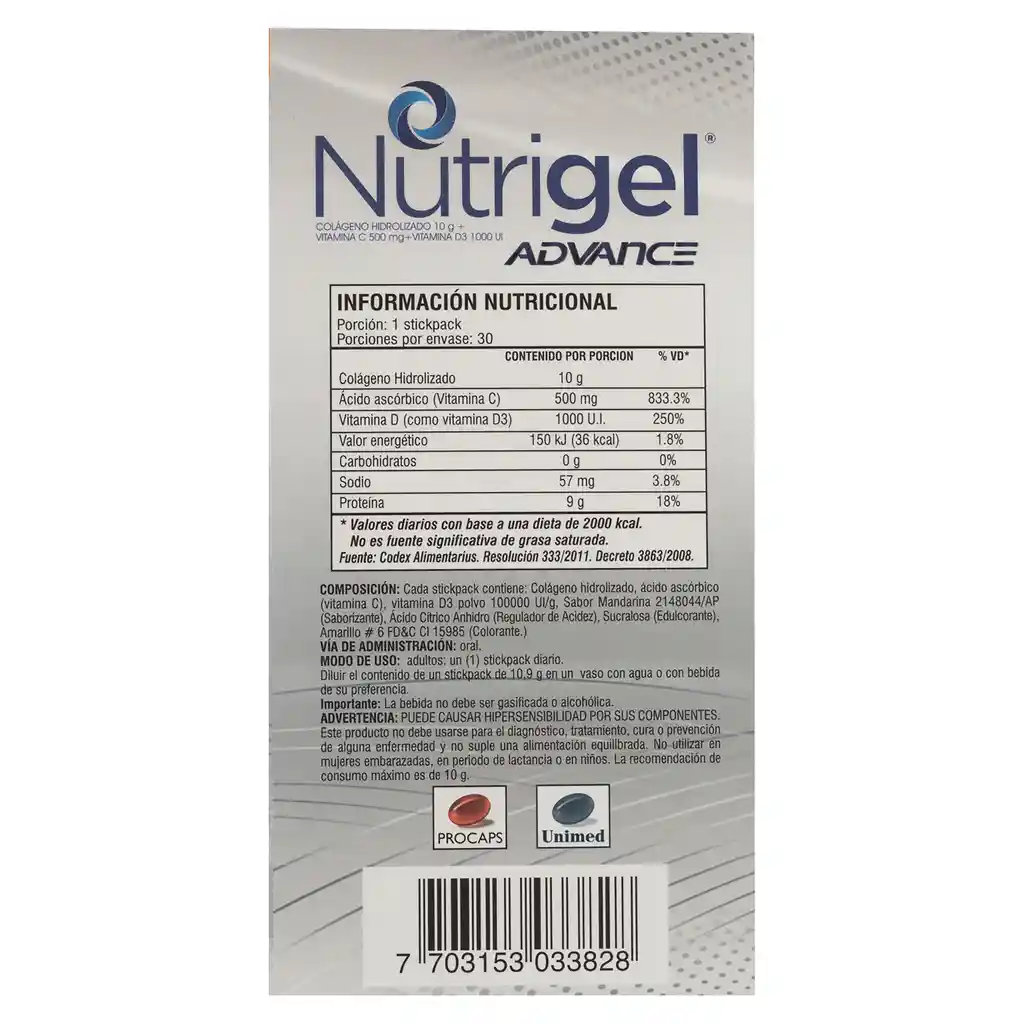 Nutrigel Colágeno Hidrolizado Advance