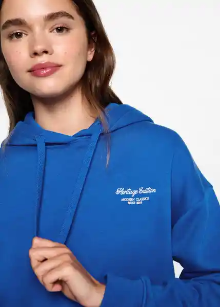 Sudadera Heritage Azul Talla 22 Teen Niñas Mango