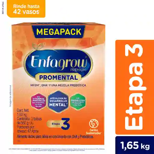 Alimento Lácteo Enfagrow Premium Promental Etapa 3 1650 g