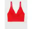 Bralette Aerie Rojo Talla Large American Eagle