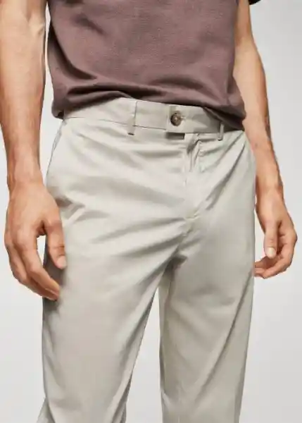 Pantalón Yeco Piedra Talla 44 Hombre Mango