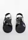 Sandalias Keylan Negro Talla 28 Niñas Mango