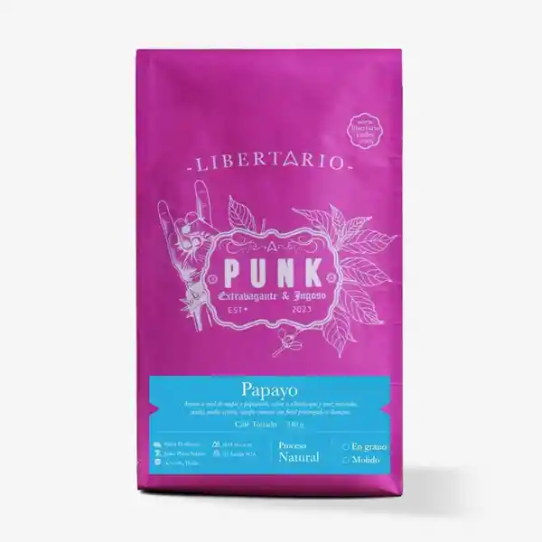 Libertario Bolsa de Café Punk Molido