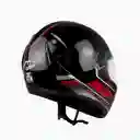 Casco Integral Centra Negro-Rojo-Gris AP10 Talla S