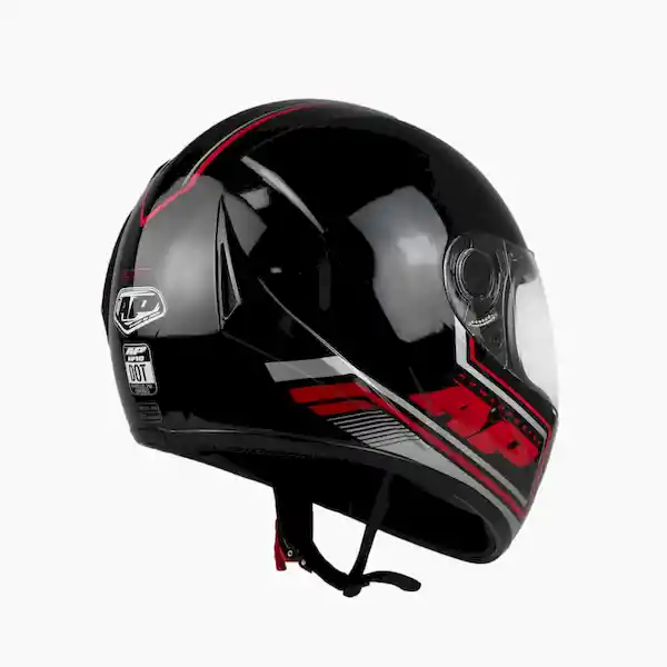 Casco Integral Centra Negro-Rojo-Gris AP10 Talla S