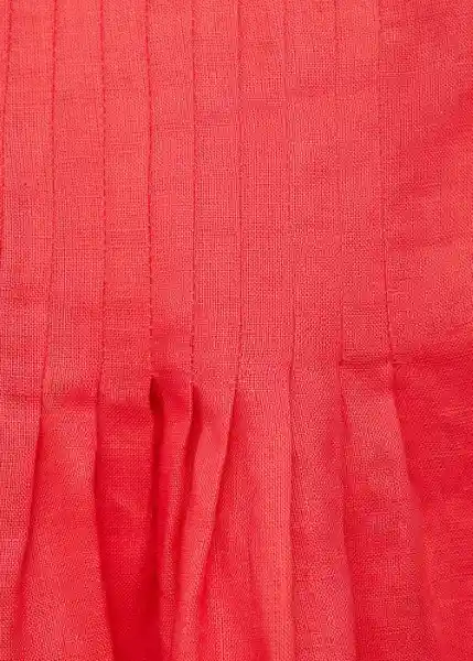 Falda Varese Rojo Talla 36 Mujer Mango