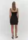 Vestido Pedro Negro Talla M Mujer Mango