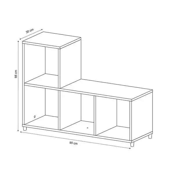 Muebles 2020 Estante Paraguay Blanco