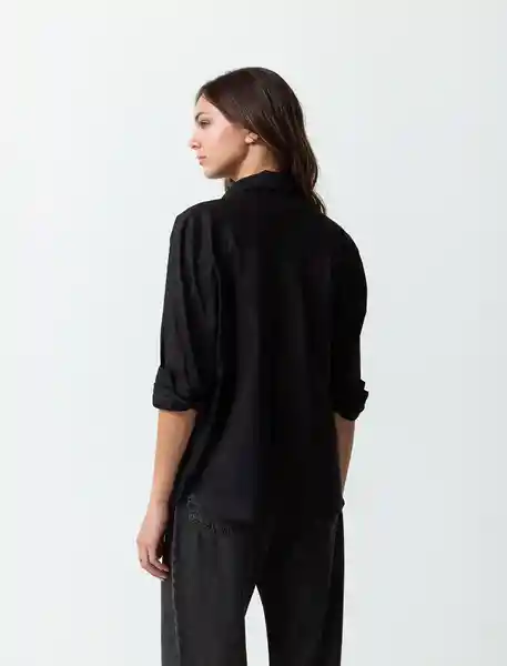 Camisa Negro Puro Herbario L 513F086 Naf Naf