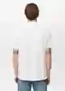 Camiseta Polo Rea Blanco Talla M Hombre Mango