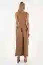 Vestido Largo Luna Café Talla 02 M
