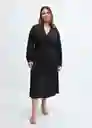 Vestido Apple Negro Talla XL Mujer Mango