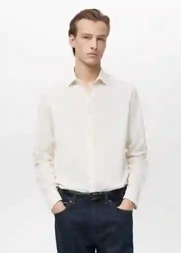 Camisa Soller Arena Talla L Hombre Mango