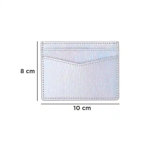 Tarjetero Shiny Plata Miniso