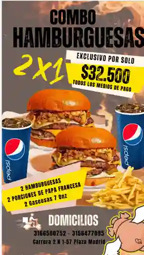 Combo Hamburguesas Duo