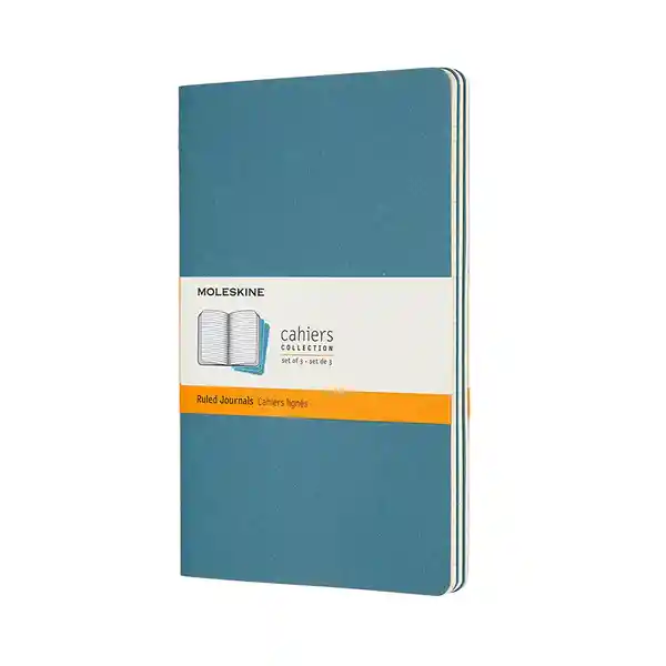 Moleskine Libreta Cahier Rayas Azul Claro Grande