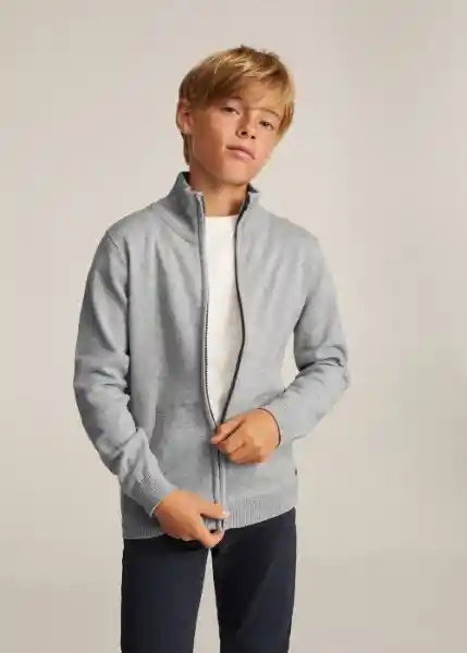 Cardigan Luke3 Gris Talla 10 Niños Mango