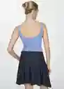 Top Gymnasti Celeste Talla S Mujer Mango