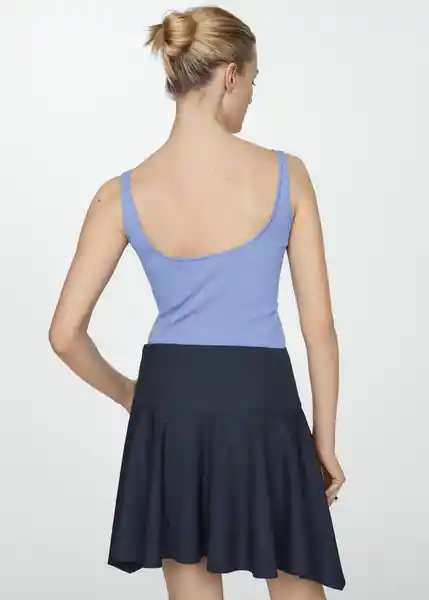 Top Gymnasti Celeste Talla S Mujer Mango