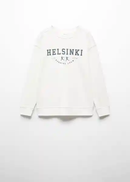 Sudadera Northern Niños Off White Talla 14 Mango