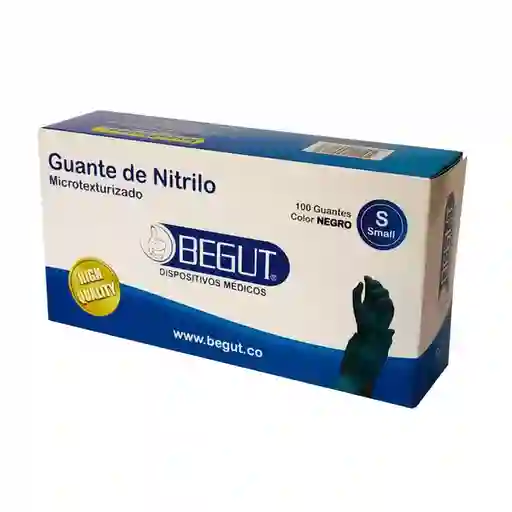 Begut Guantes Nitrilo Negro Talla S