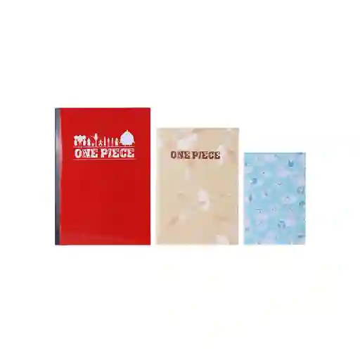 Set de Libretas Encuadernadas Con Costura Serie One Piece Miniso