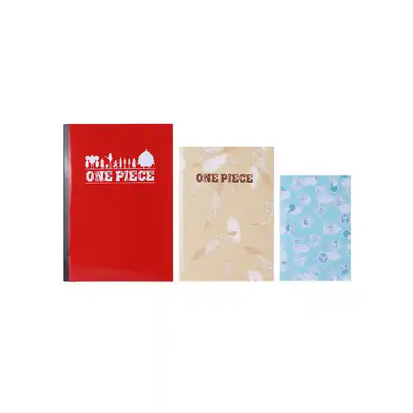 Set de Libretas Encuadernadas Con Costura Serie One Piece Miniso