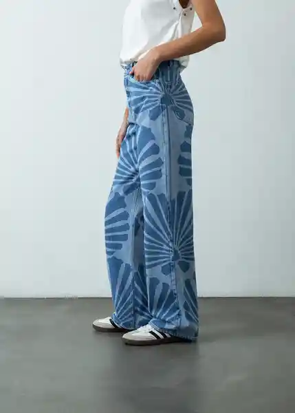 Jean Annie Mujer Azul Indigo Claro Talla 8 Naf Naf