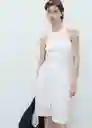 Bermuda Samari Blanco Talla 38 Mujer Mango