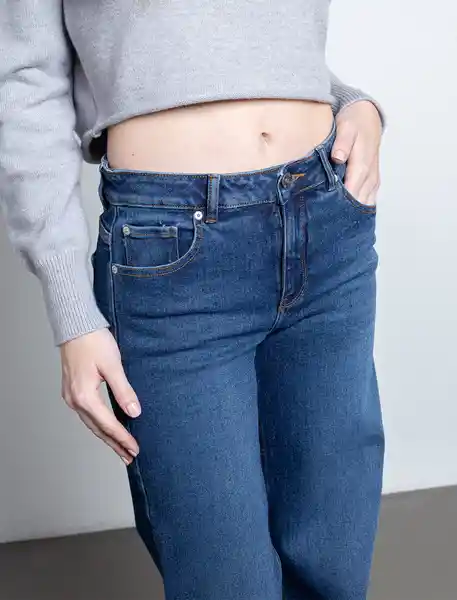 Jean Mujer Azul Índigo Medio Talla 8 492F005 Naf Naf