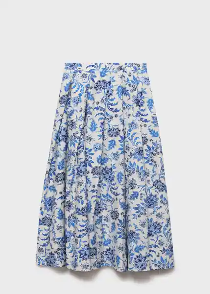 Falda Indigo Offwhite Talla 38 Mujer Mango