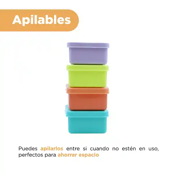 Contenedor Para Alimentos de de Colores 200 mL Miniso